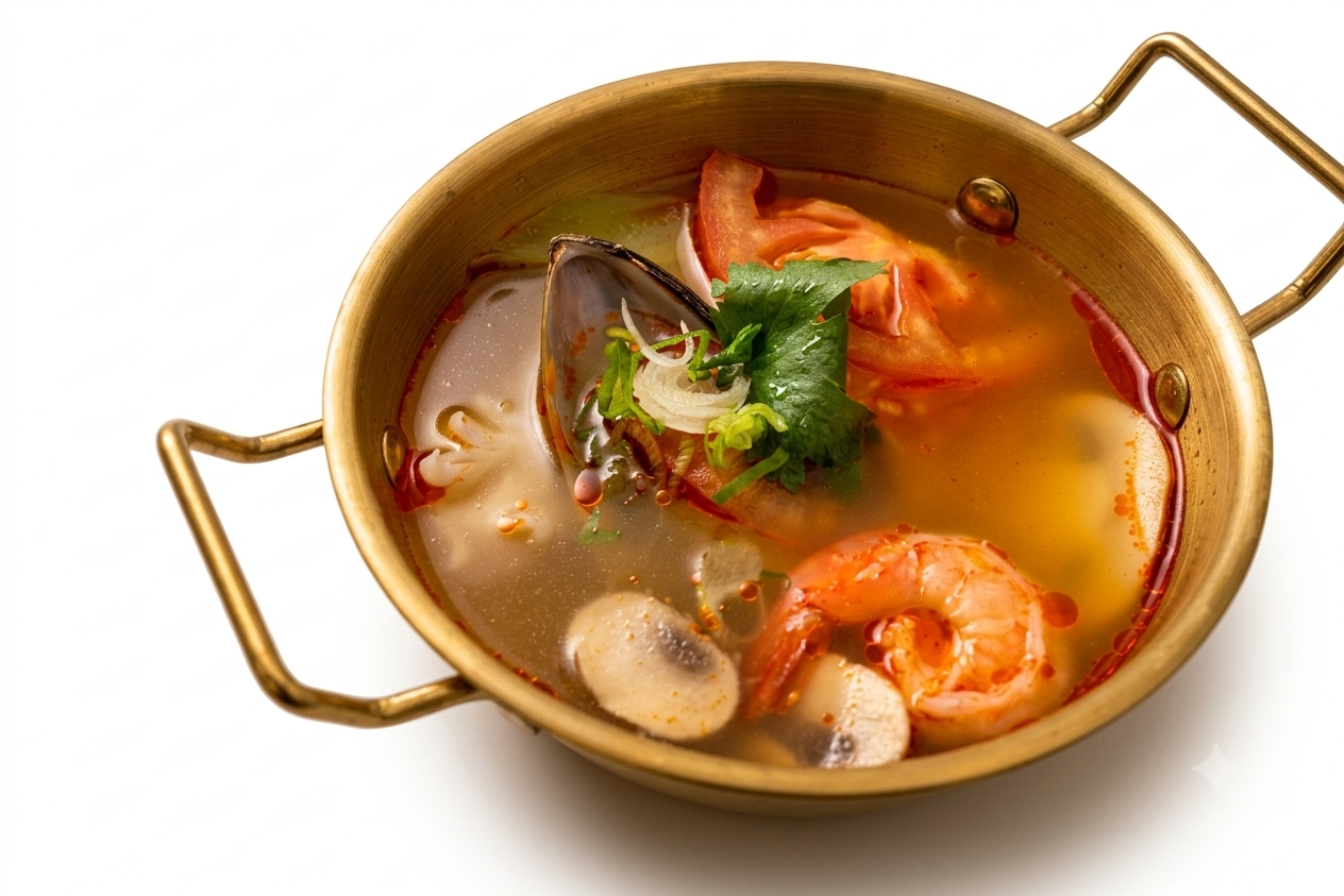 Tom yum seafood soup