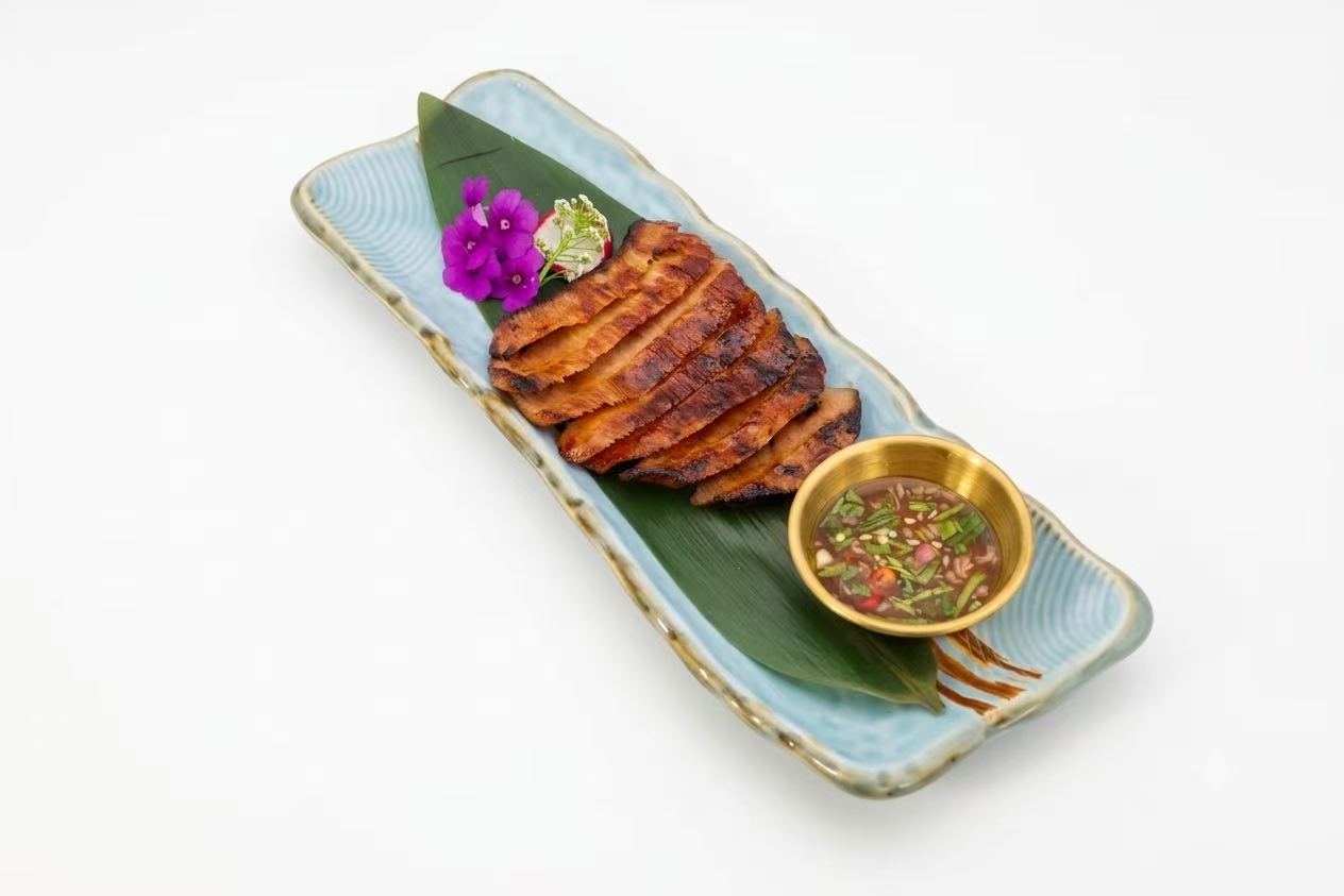 Thai grilled pork neck